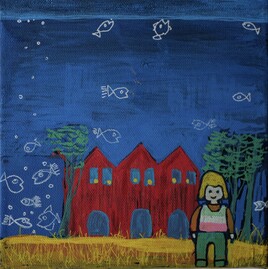 Playmobil devant sa maison