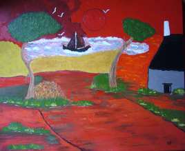 soleil rouge en bretagne