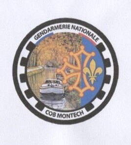 Crest of the French National Gendarmerie of the city of Montech