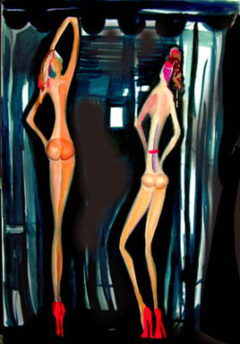 2 femmes à la fenetre