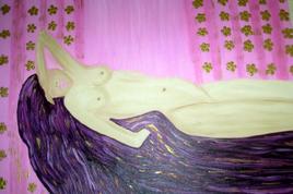 Nu a la chevelure violette 3