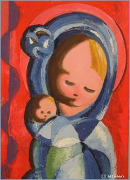 Vierge et enfant, tableau