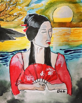 La femme du soleil levant.