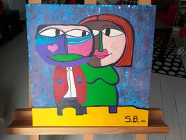 Petit couple  - 30x30 -  2021