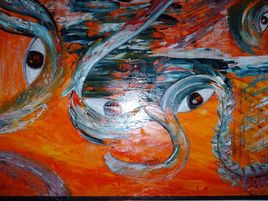 entre l'homme est le dragon