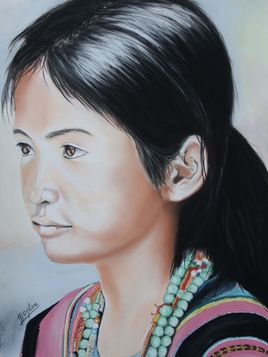 Jeune fille ethnie Katou (sud Laos)