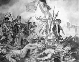 La libert&eacute; guidant le peuple d'Eug&egrave;ne Delacroix