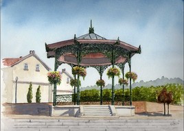 Kiosque &agrave; musique de Freyming Merlebach (57)