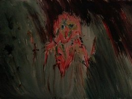 Born in hell ou blood painting #2