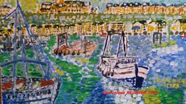 Animation dans le port de commerce de Granville, " La Monaco du Nord " 1993