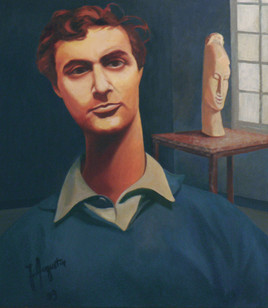 Modigliani dans son atelier - Modigliani in his studio