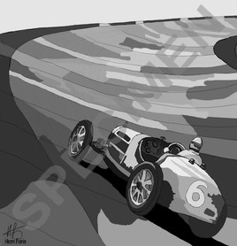 9- Bugatti noir et blanc