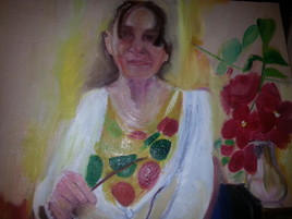 autoportrait (huile sur toile)