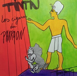 Tintin et les cigares du pharaon + graffiti