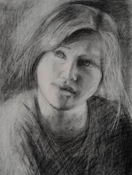 Portrait Fusain 40x30cm