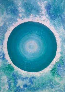 "NEPTUNE" Tableau planétaire zodiacal POISSON.  Radionique des couleurs. Poisson Positif.