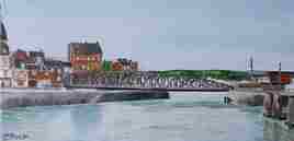 le pont tournant à Dieppe