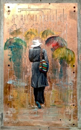 Pluie sur Plaque d'Or