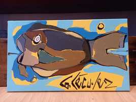 peinture poisson bretagne atelier art