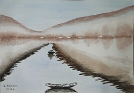 Ruisseau dans la brume (d'après Rémy Lach)