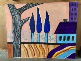 Les trois cypr&egrave;s