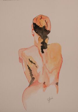 aquarelle nue
