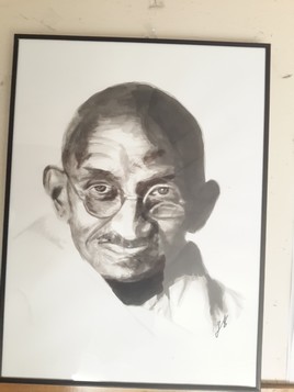 Gandhi (encre de chine)