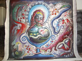 La mere et l enfant au vase bleu