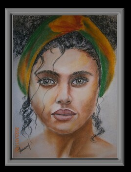 Jeune femme au foulard