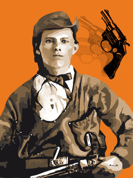 Portrait de Jesse James Pop art