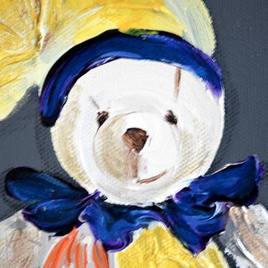 son doudou en peinture