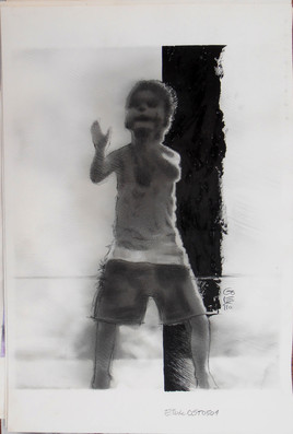 GOLETTO : Etude enfant pour toile en cours