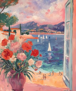 at the corner of my window