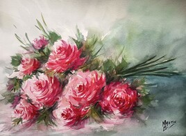 Jonch&eacute;e de roses