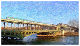 Pont de Bir-Hakeim , Paris. Ref : 68