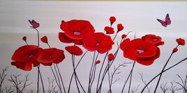 Papillons sur Coquelicots