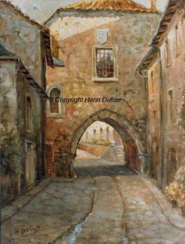 Vieille porte &agrave; Charroux