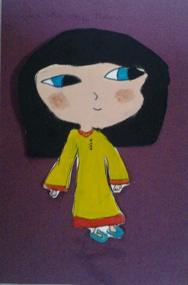 La petite robe jaune, Assia 7 ans