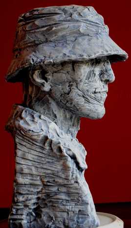 Sculpture Terre cuite patinée 50 cm - N°22TC