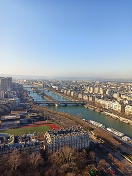 Paris vue dans haut