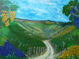 paysage vignoble de l'Yonne (Bourgogne)