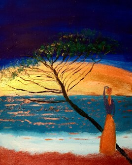 femme regardant la mer