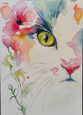 Chat sent bon le printemps Chat sent bon le printemps