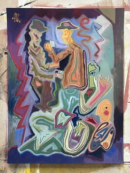 ma version des joueurs de cartes de Cézanne