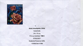 OIL PAINTING EX&Eacute;CUT&Eacute;  A L' age de 13 ANS ( 1954 )