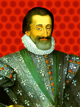 Portrait de Henri IV pop art