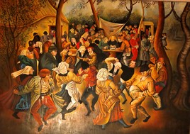 MARIAGE A LA Campagne d' apres Bruegel