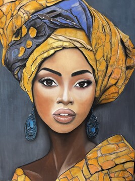 Africaine au turban