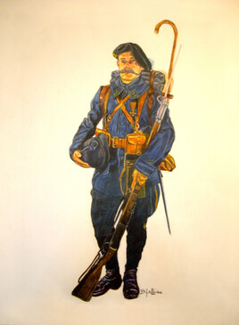 CHASSEUR ALPIN " Diable Bleu "