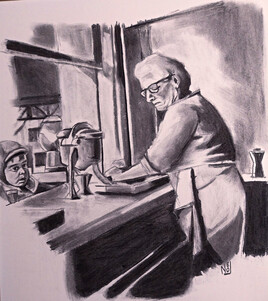 Le comptoir de la pâtisserie